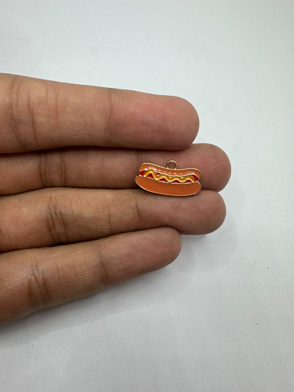 Hot Dog charm for Imitation Jewellery Making | Century Fancy Beads