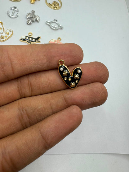Heart charm for Imitation Jewellery Making | Century Fancy Beads
