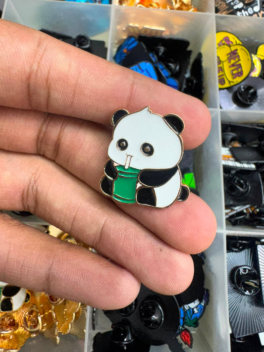 Chill panda Brooch Pin for imatation jewellery