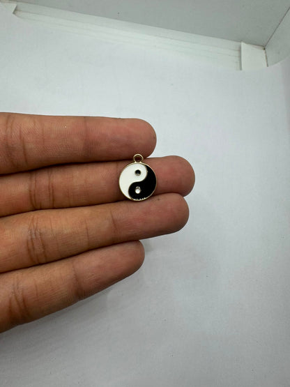 Ying Yang enamel for Imitation Jewellery Making | Century Fancy Beads